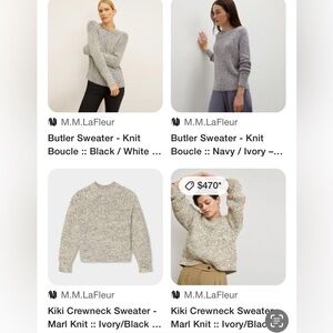 M.M. Lafleur oversized knit sweater, PTP 24”-30”  like new!! 480$  OS